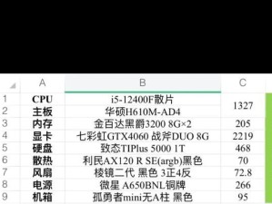 组装电脑配置清单1500