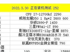 中关村电脑组装配置单,2024自己组装电脑配置清单及价格