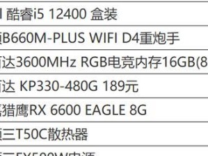 选择适合自己的组装电脑配置（打造高效工作与娱乐利器，享受流畅体验）