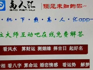 高人汇大师（高人汇大师——专业、可靠、高效）